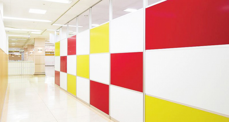 カラフルなパーティション