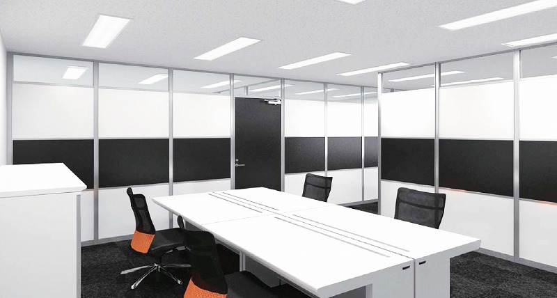 パーティション設置例